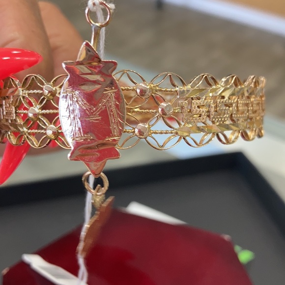 Gold filigree Bracelet in 10k - Picture 6 of 8